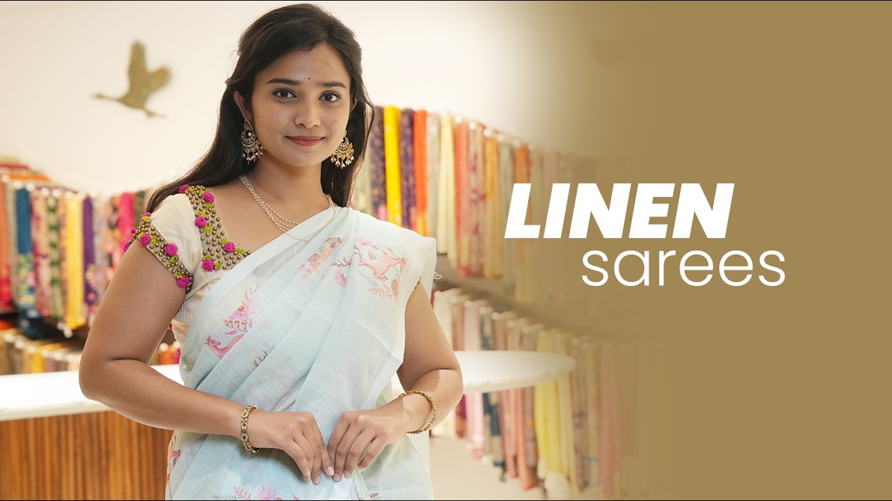 Pure Linen Sarees Collection | Stylish & Comfortable | Sirimalle Sarees
