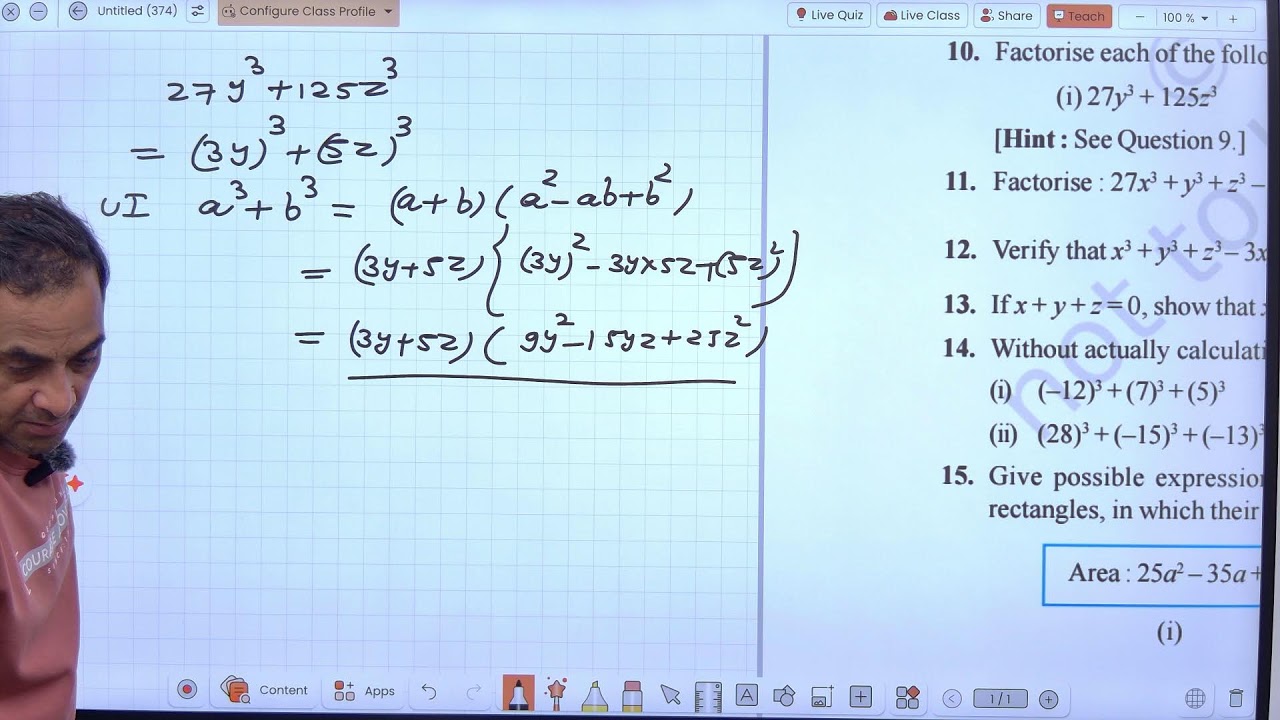 cbse class 9th  polynomial ex 2.4  by J P Sharma part 2
