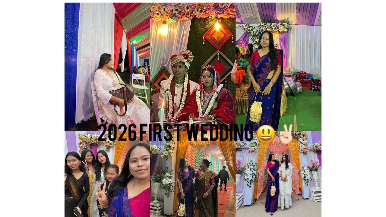2026 ni first wedding tni ag 2 ta wedding attend khy kha 😃✌🏻@jwelydebbarmaofficial1591 #ytvideos 