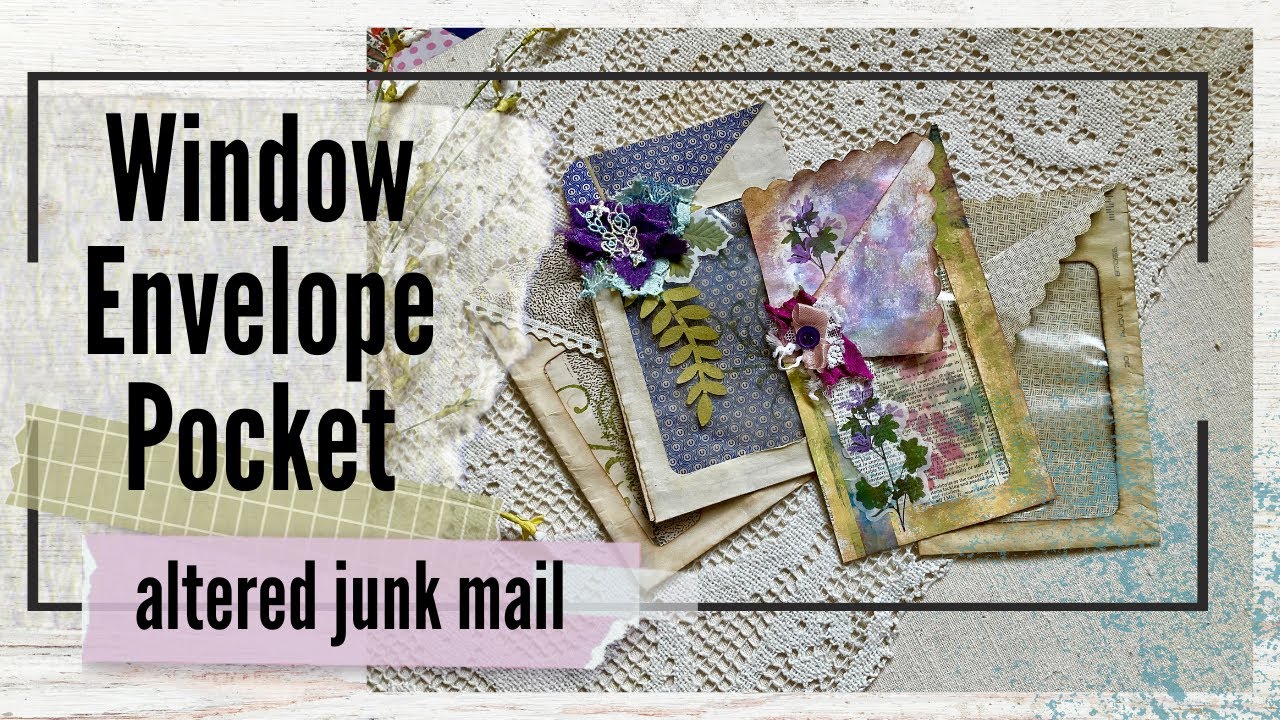 Карман для журнала с окном из конверта для нежелательной почты