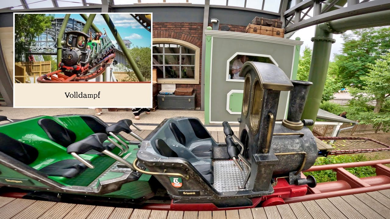 Volldampf on-ride POV (乗車映像) / Erlebnispark Tripsdrill (ドイツ)