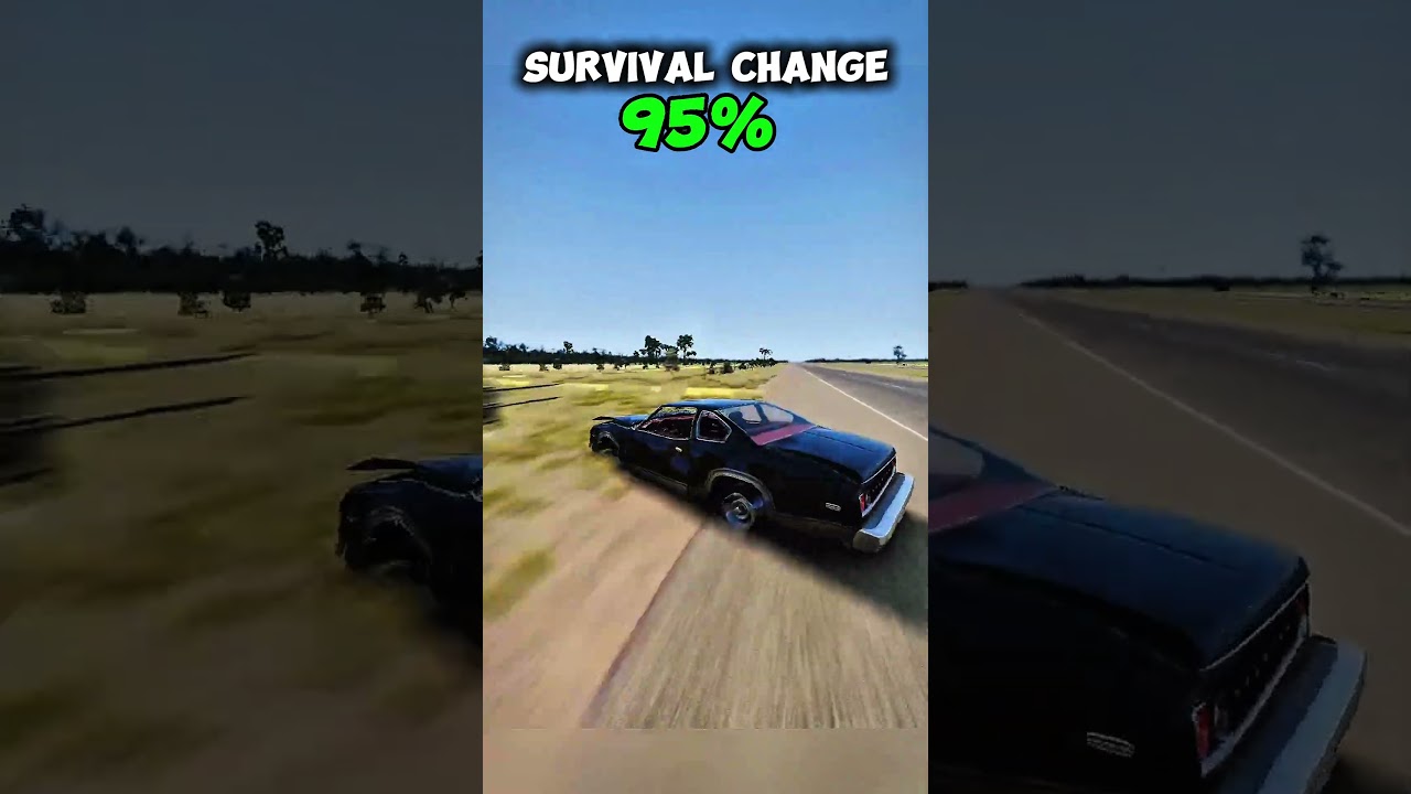 Instant acceleration to 600 mph test #beamngdrive #automobile #gaming