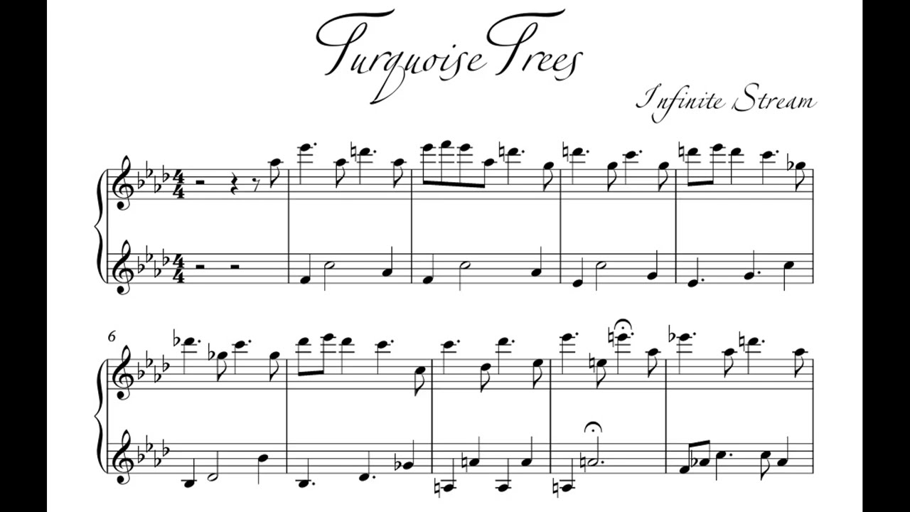 Turquoise Trees (Sheet Music)