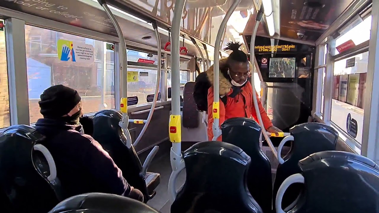National Express West Midlands Bus Route X70 Ride 17 December 2020