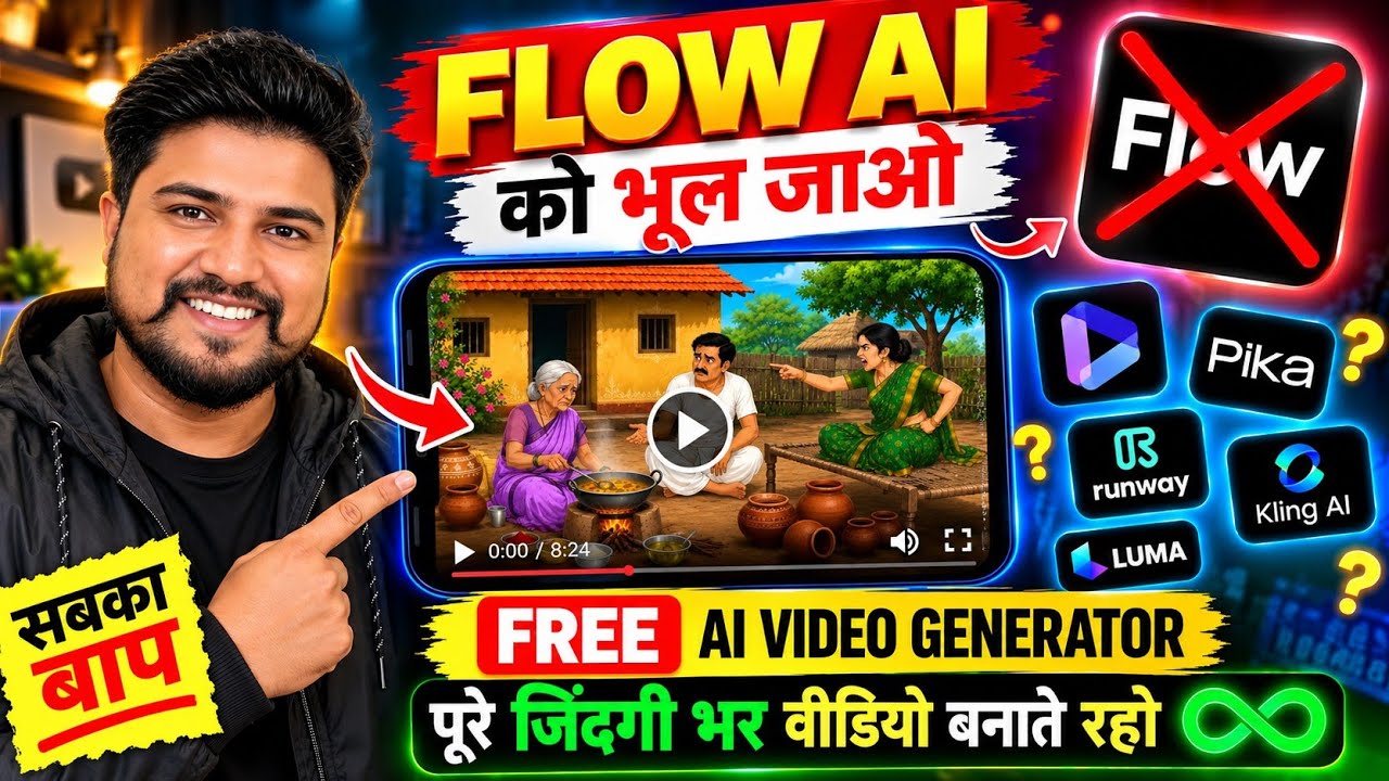 Google Flow छोड़ो! 😱 ये FREE AI Tool Unlimited Long Video बनाता है | image to video ai free 🔥