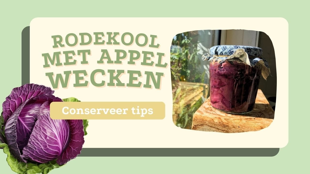 Rodekool met appeltjes wecken | Conserveer tips