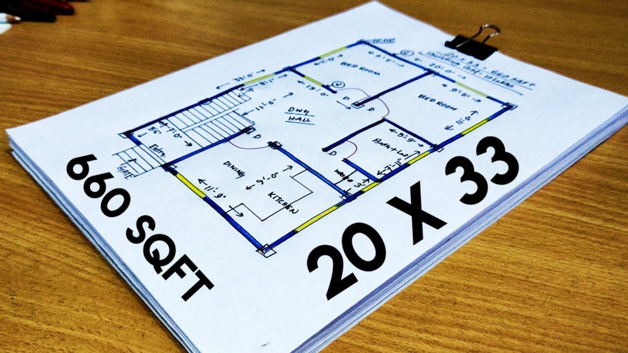 20 x 33 house design II 20 x 33 ghar ka naksha II 20 x 33 house plan