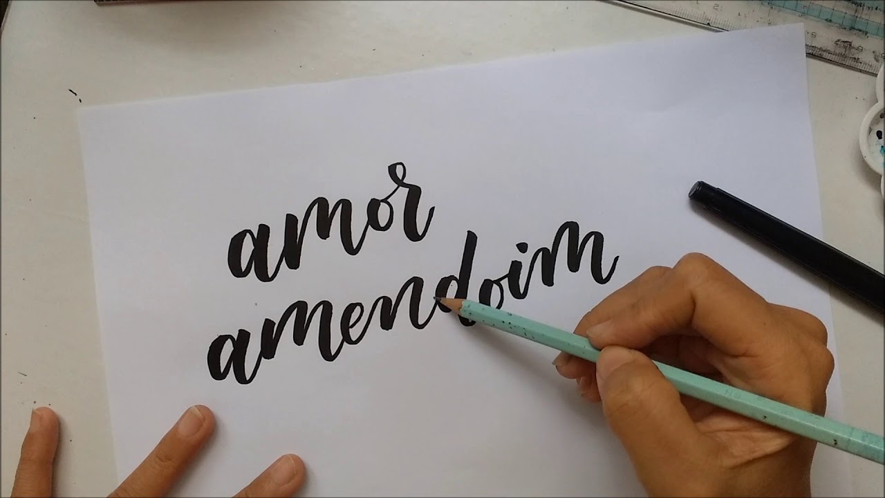 Brush Lettering conexao de letras