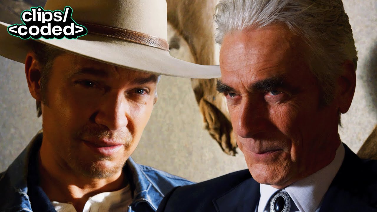 justified (2015) - raylan confronts avery markham alone at his restaurant