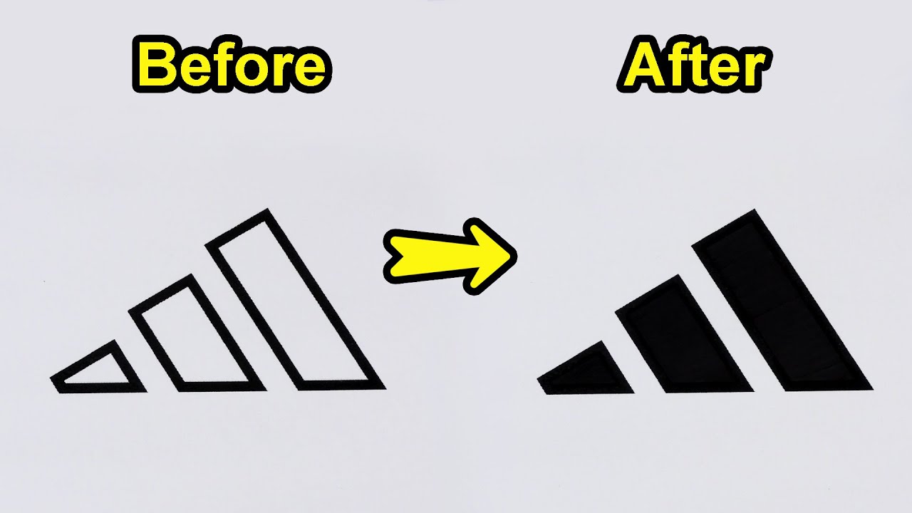 Adidas Logo - Satisfying Coloring #67