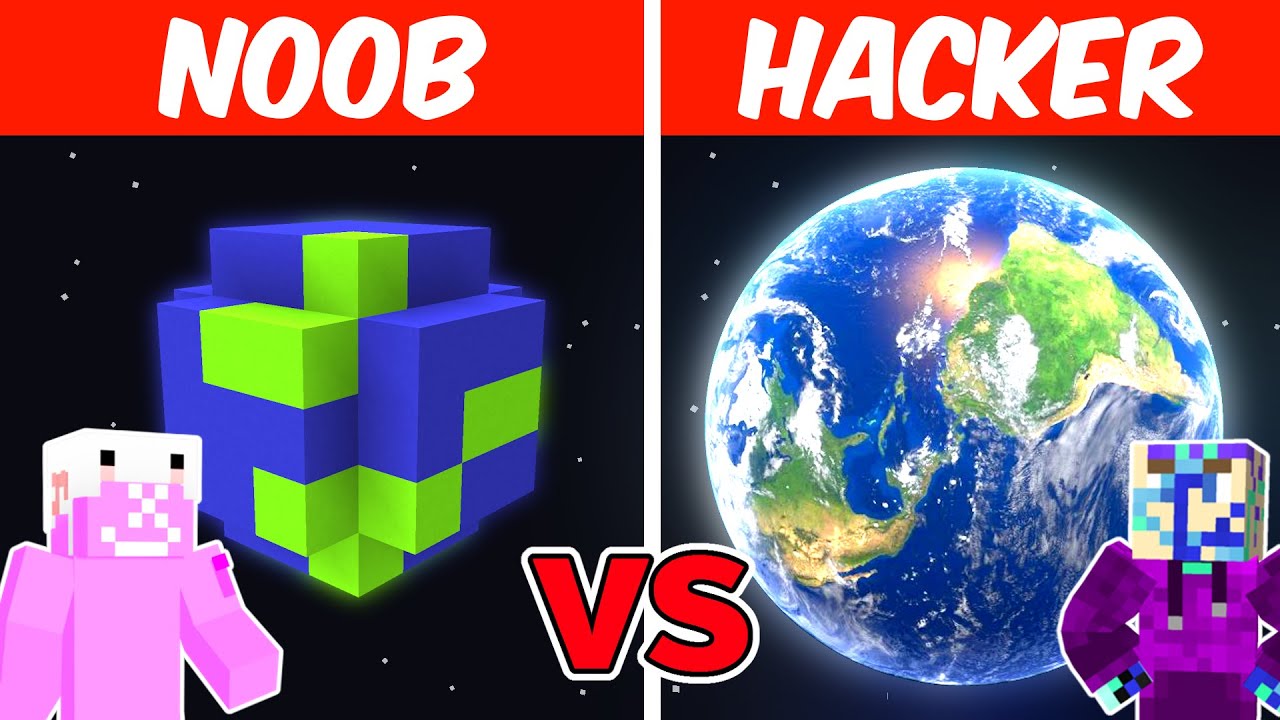 NOOB vs HACKER: I Cheated in a PLANET Build Challenge!!!