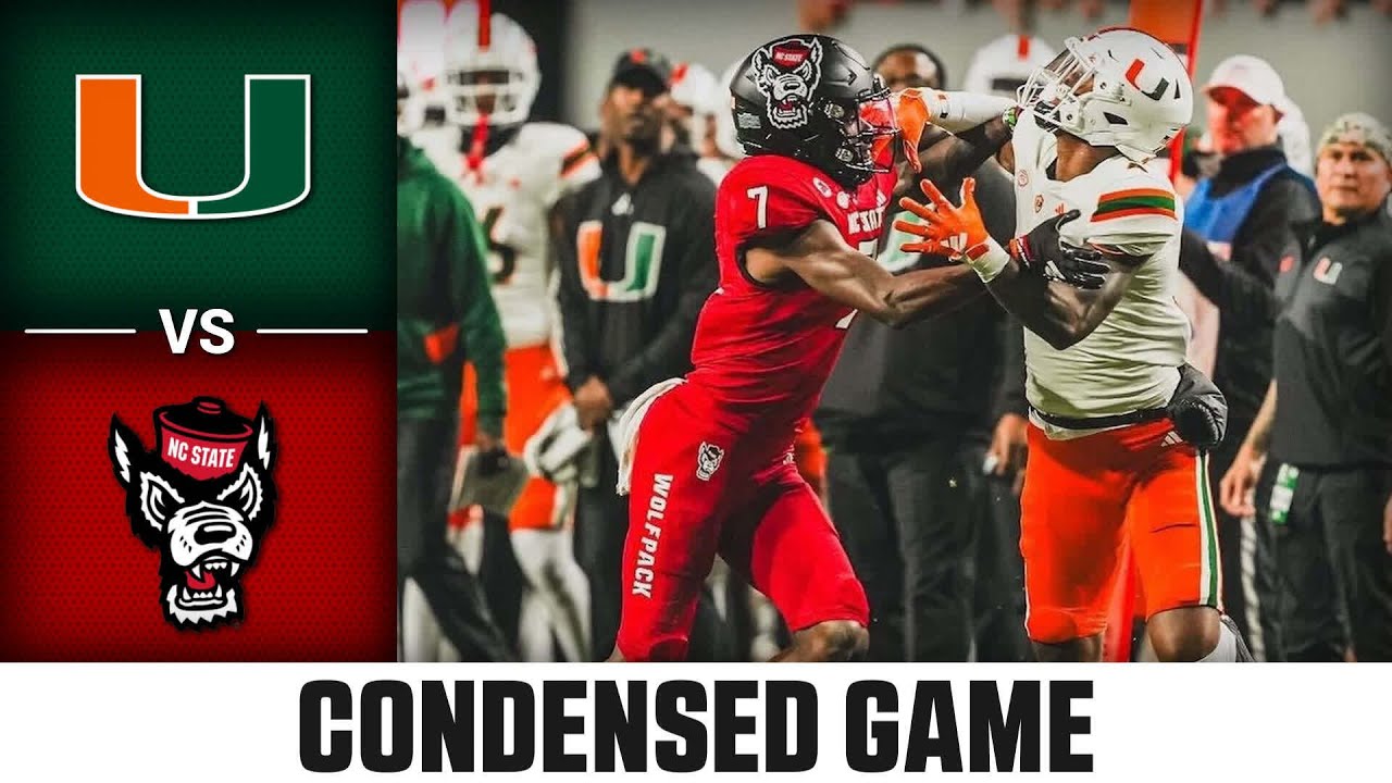Miami vs. NC State Condensed Game | 2023 ACC Football