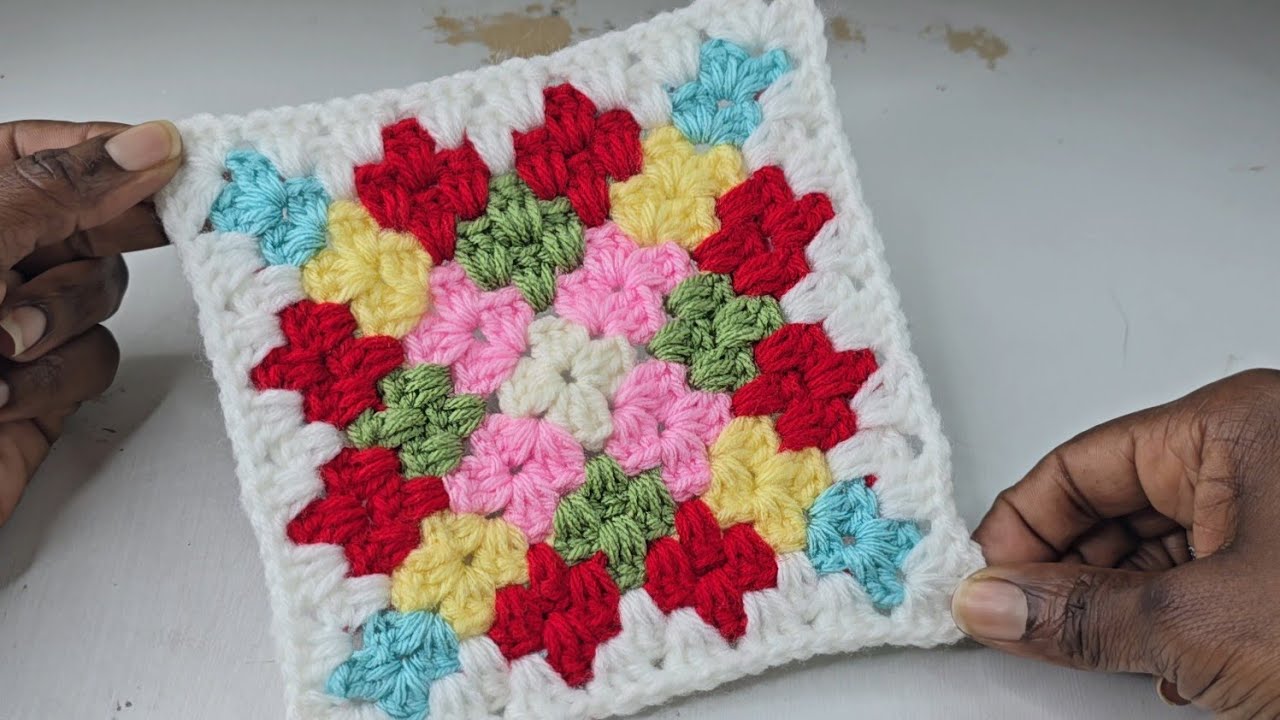 💎🧶Crochet Diamond Granny Stitch Square | How to Crochet Tutorial