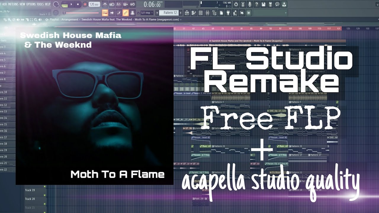Swedish House Mafia ft. The Weeknd - Moth To A Flame [FL Studio Remake + Free FLP]