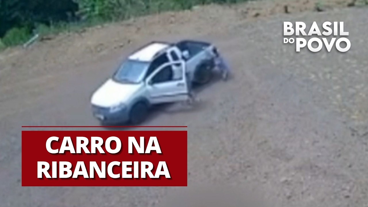 Crianças quase são arrastadas por carro desgovernado