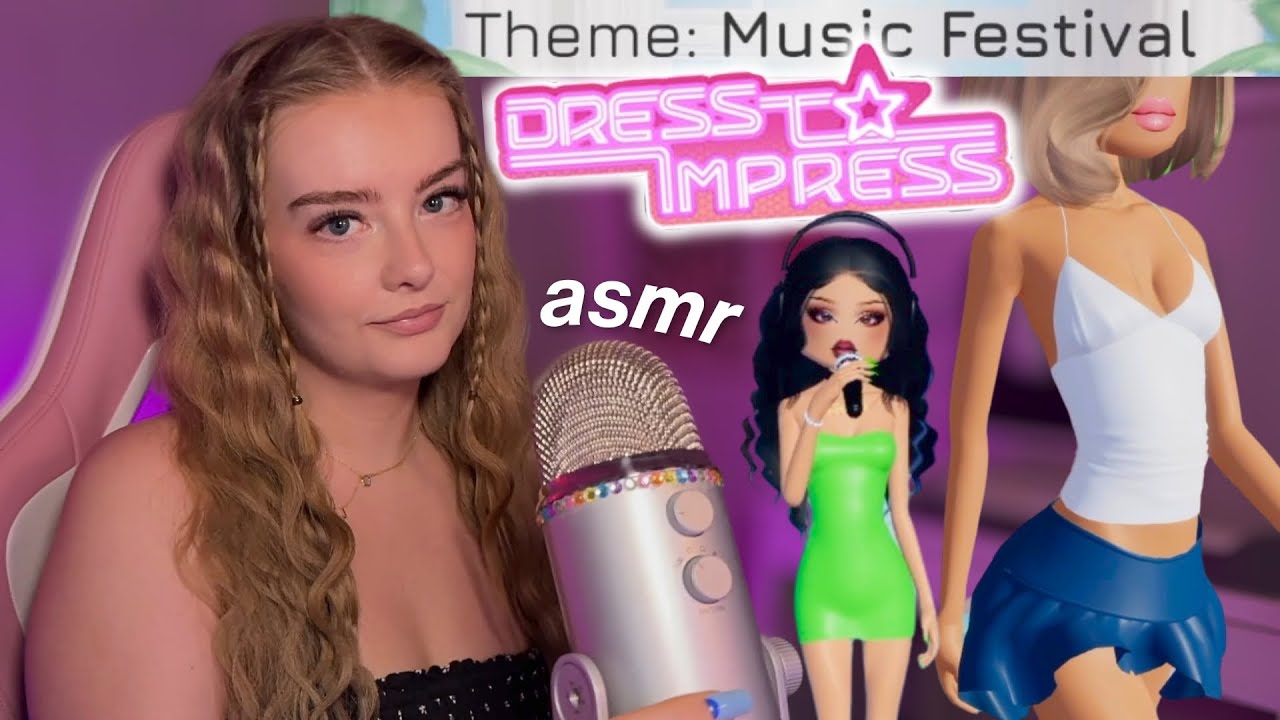 ASMR lets play ROBLOX dress to impress 👗✨