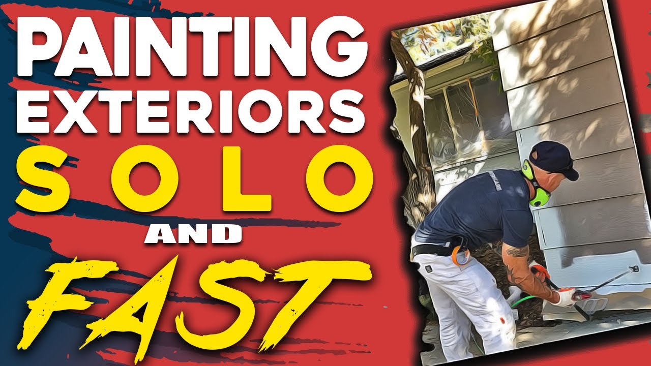 House Painting Exterior Timelapse. 3 Days of Painting in 10 Minutes. Painting Exteriors Solo Fast.