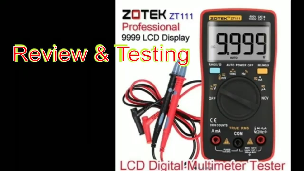 Review & testing DMM Zotek ZT-111 - True RMS, Autorange, bisa ukur temperature, kapasitor, frekuensi