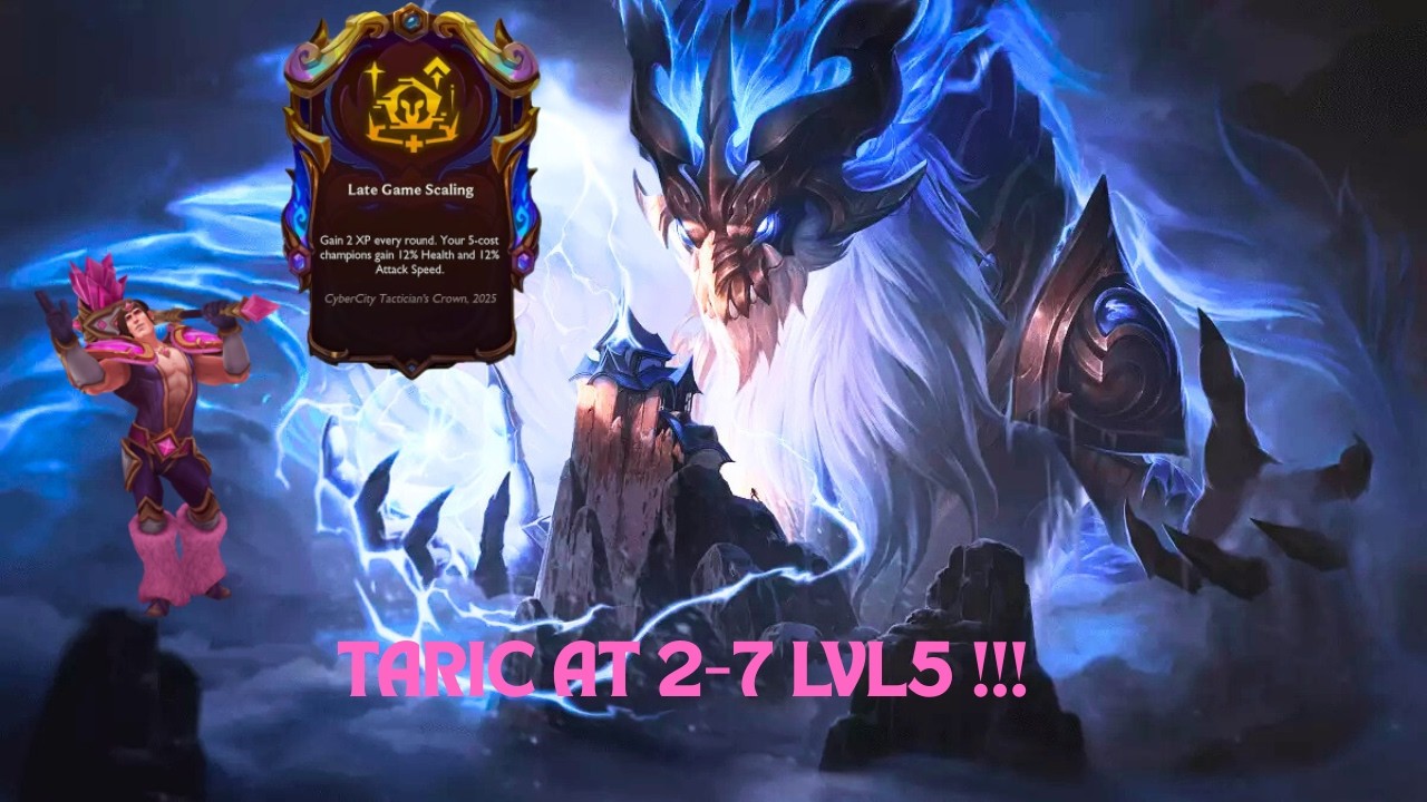 TARIC AT 2-7 LVL 5! EMBRACE THE HIGH ROLL | TFT 16.6