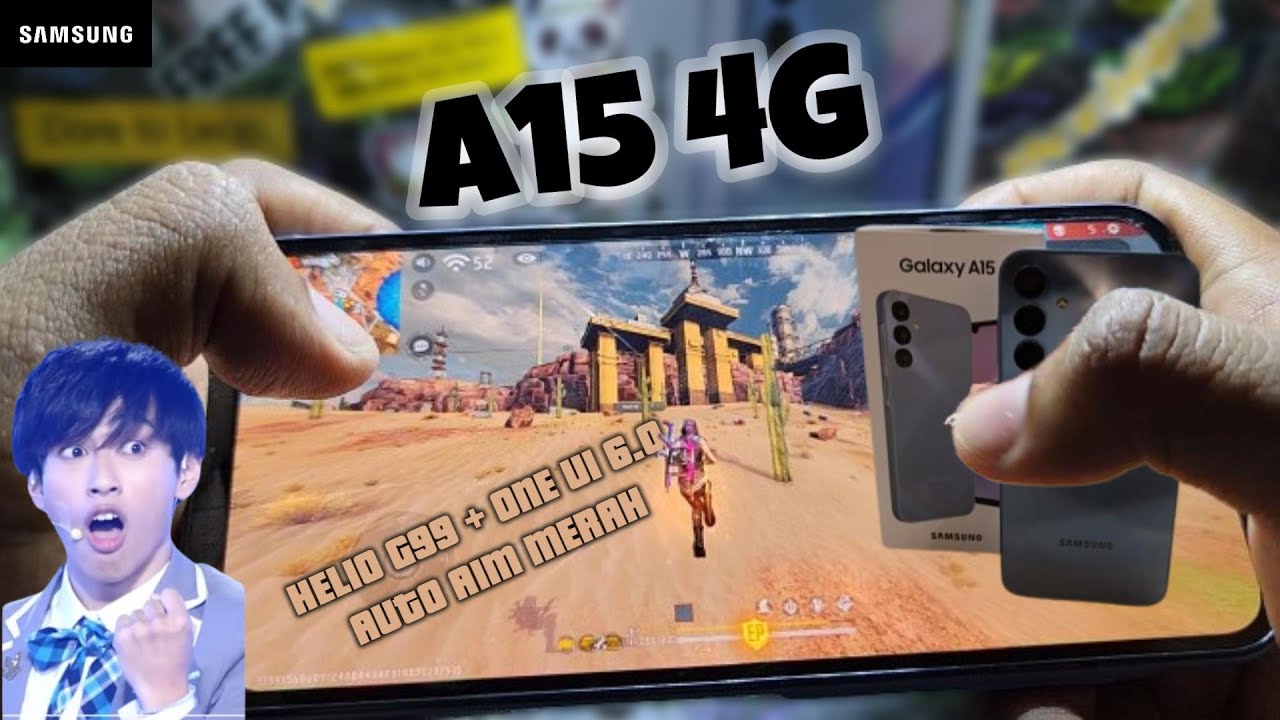 Samsung A15 128GB Game Test Free Fire Max || Handcam || Helio G99 (6nm) || Li-Po 5000 mAh