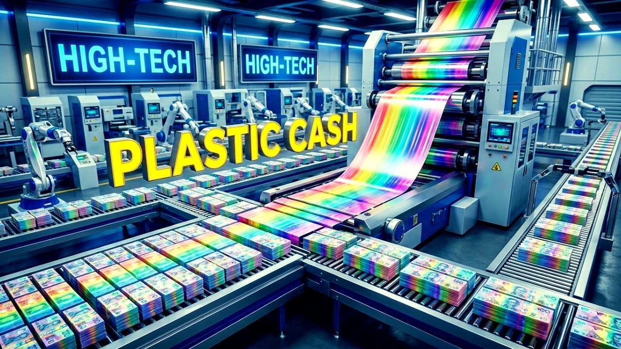 How High-Tech Polymer Money Is Made: The Secret Factory Process! 💸