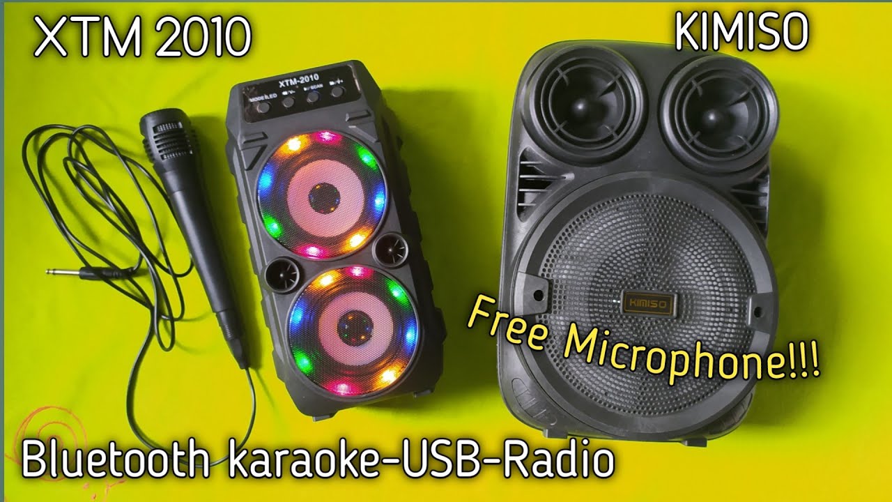 XTM 2010 SPEAKER BLUETOOTH KARAOKE MP3 RADIO FLASH LIGHT COLORS | KIMISO