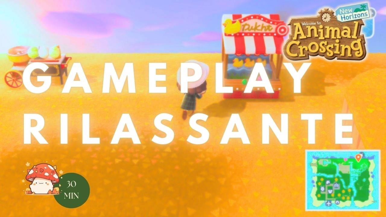 Gameplay Rilassante Animal Crossing NH🍃| Parco Giochi 🎡 PARTE 1| Decorazione Isola 🌿