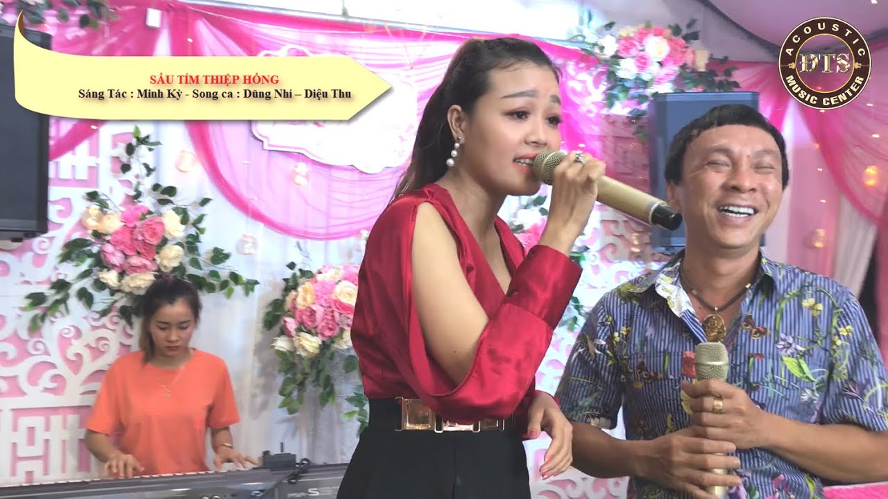 Sầu Tím Thiệp Hồng - Dũng Nhí và Diệu Thu hát  live cực hay cùng organ 🎶 đẹp Trúc Ngân