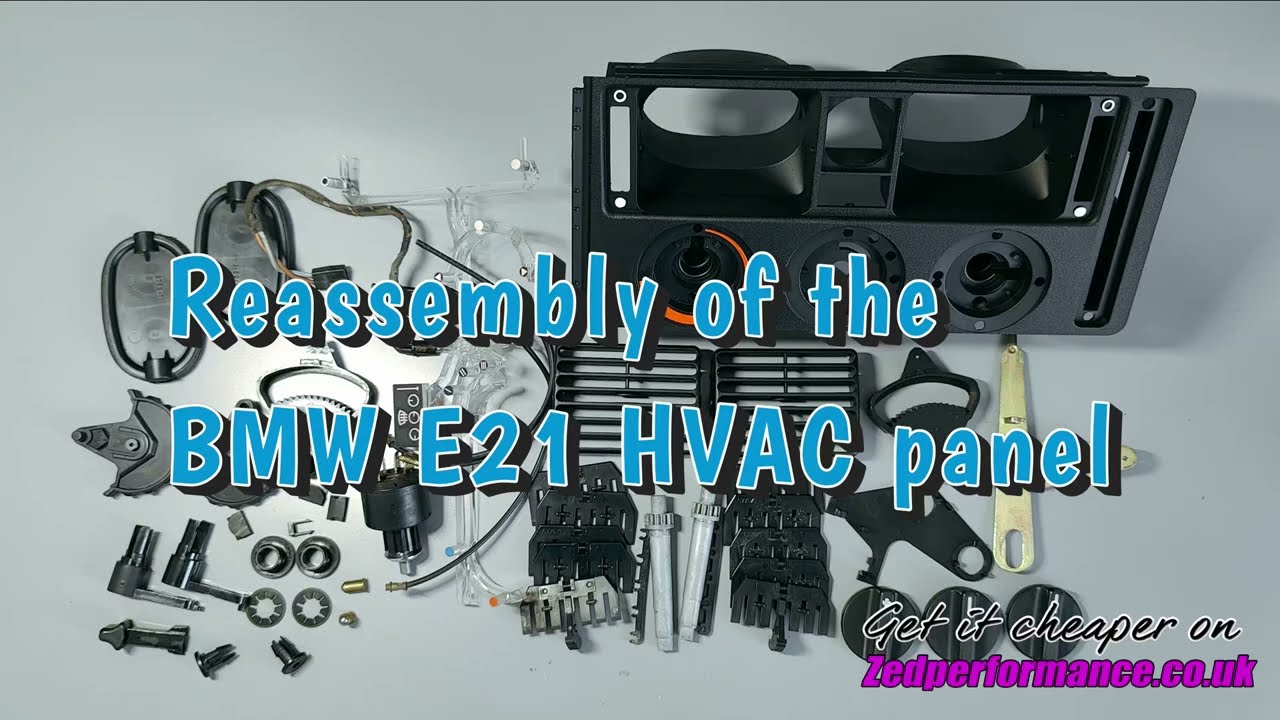 BMW E21 HVAC heater panel reassembly & disassembly