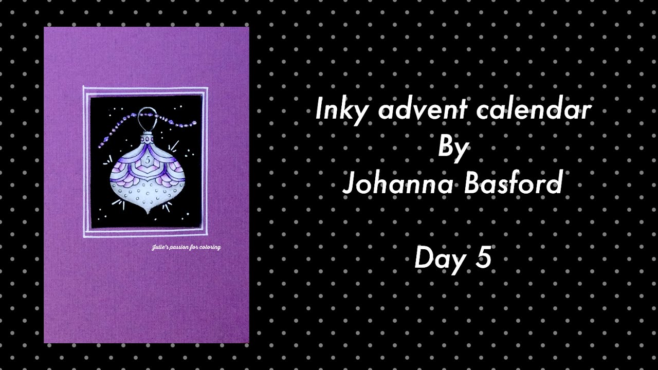 INKY ADVENT CALENDAR by Johanna Basford - day 5 - Faber Castell Polychromos