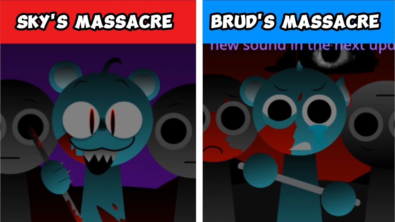 Incredibox Sprunki Sky's Massacre vs Brud's Massacre