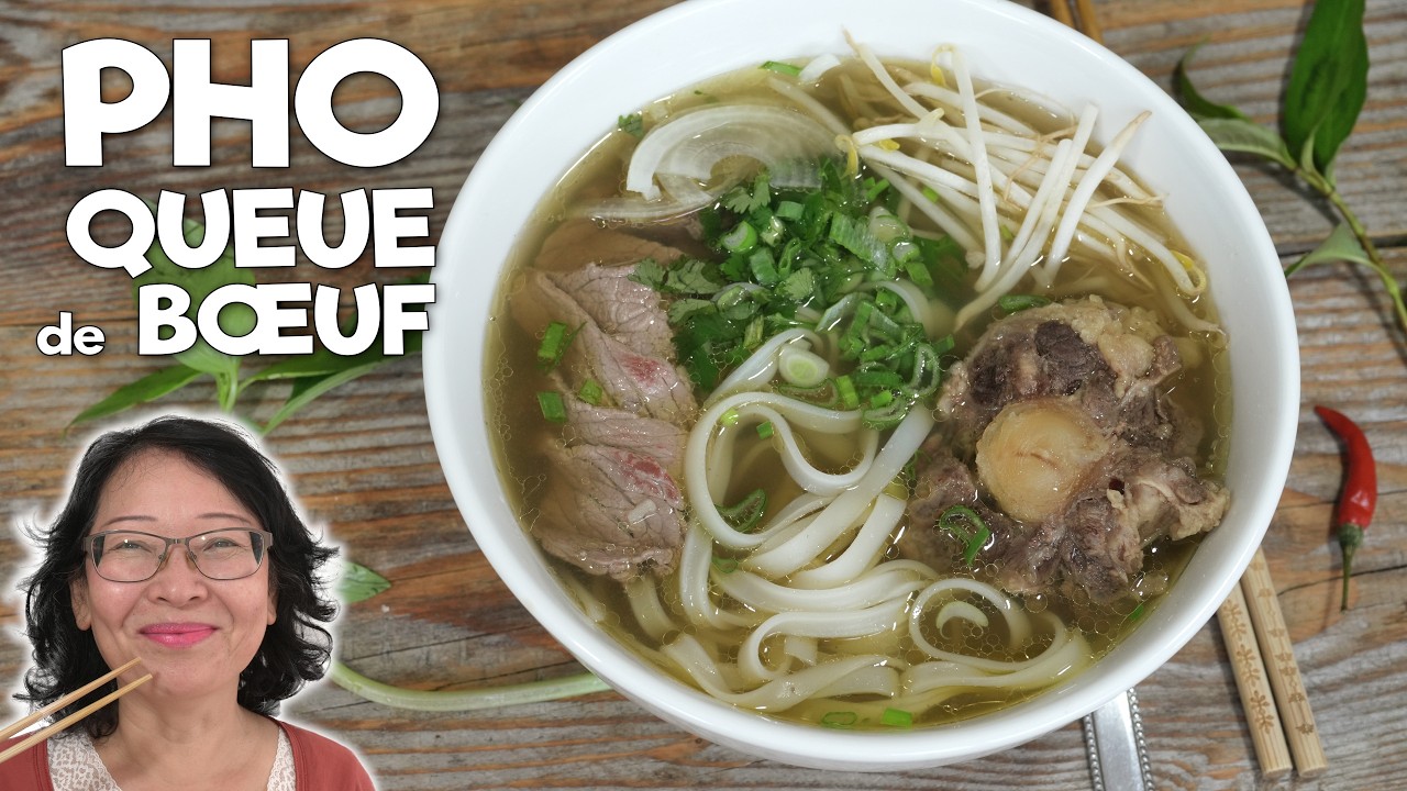 Pho Vietnamien à la queue de bœuf 🍜 – bouillon clair, profond et savoureux ✨