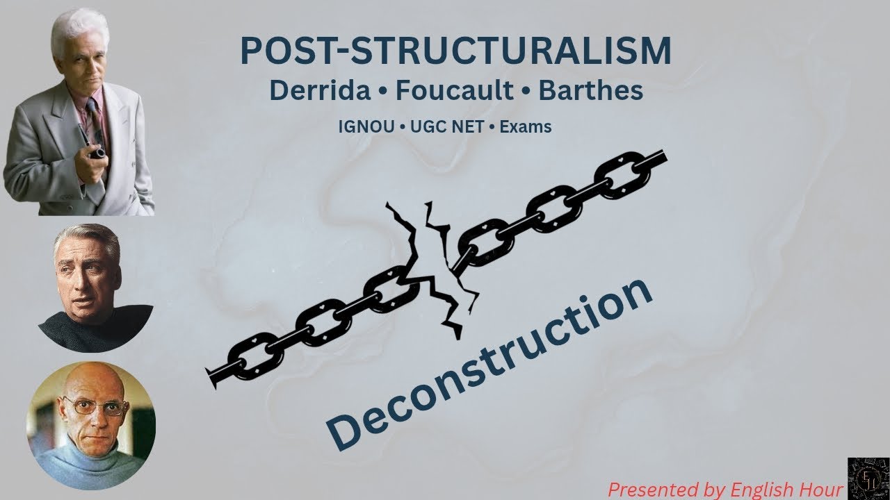 Post-Structuralism  | Deconstruction | Derrida, Foucault, Barthes | Literary Criticism and Theory 