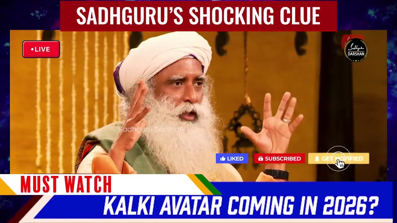 🔴LIVE | Kalki Avatar Coming in 2026? | Sadhguru’s SHOCKING Clue😳 (Must Watch)