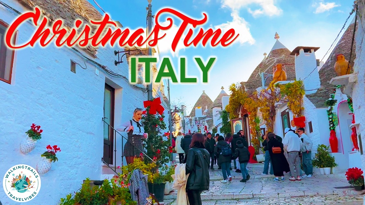 Christmas Magic in Italy  🎄✨ - 4K Walking Tours of Puglia’s Best Christmas Towns