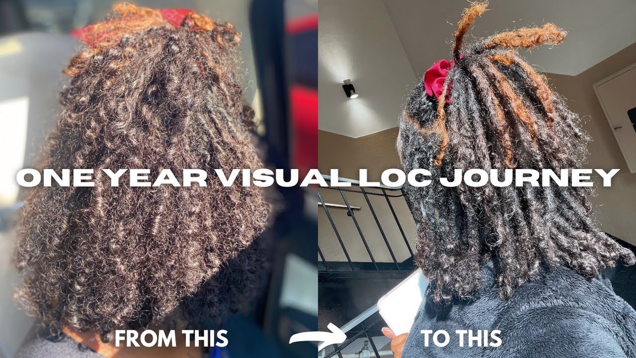 1 year visual loc journey | two strand twist starter locs | lots of videos & pics!
