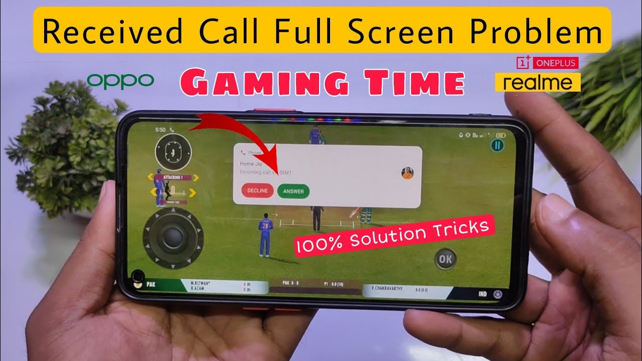 How To Incoming Call Received Full Screen Problem Solve In gaming | Playing Game Call Problem