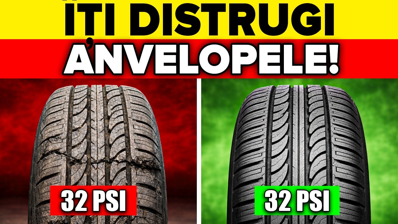 NU umfla NICIODATĂ ANVELOPELE la 2,2 bari — GREȘEALA care ÎȚI DISTRUGE ROȚILE!!