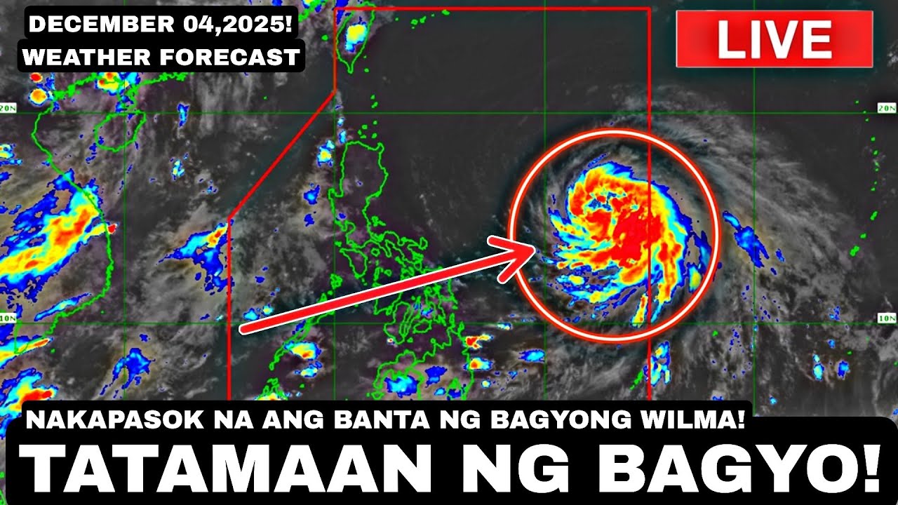 DECEMBER 04,2025! Typhoon Alert! DIREKSYON Ng BAGYONG WILMA Mabilis Nagbabago! DADAANANG LUGAR!