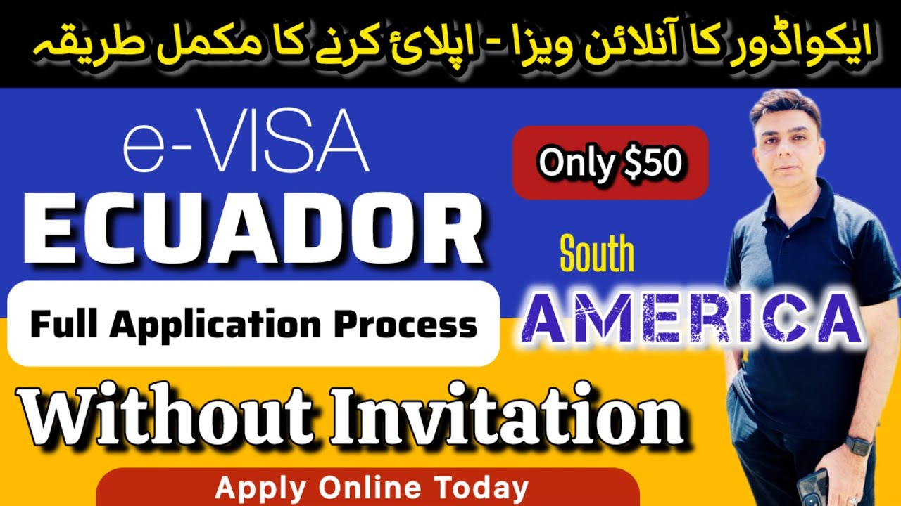 🇪🇨 Ecuador e-Visa - Without Invitation Letter || Full Online Visa Application Process Demo