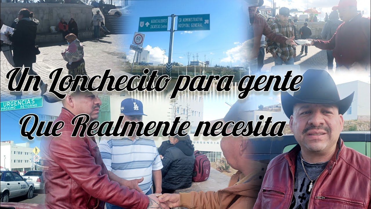 22/01/26 Ofreciendo un lonche para todos La familia Ortiz hace entrega en el hospital General de Zac
