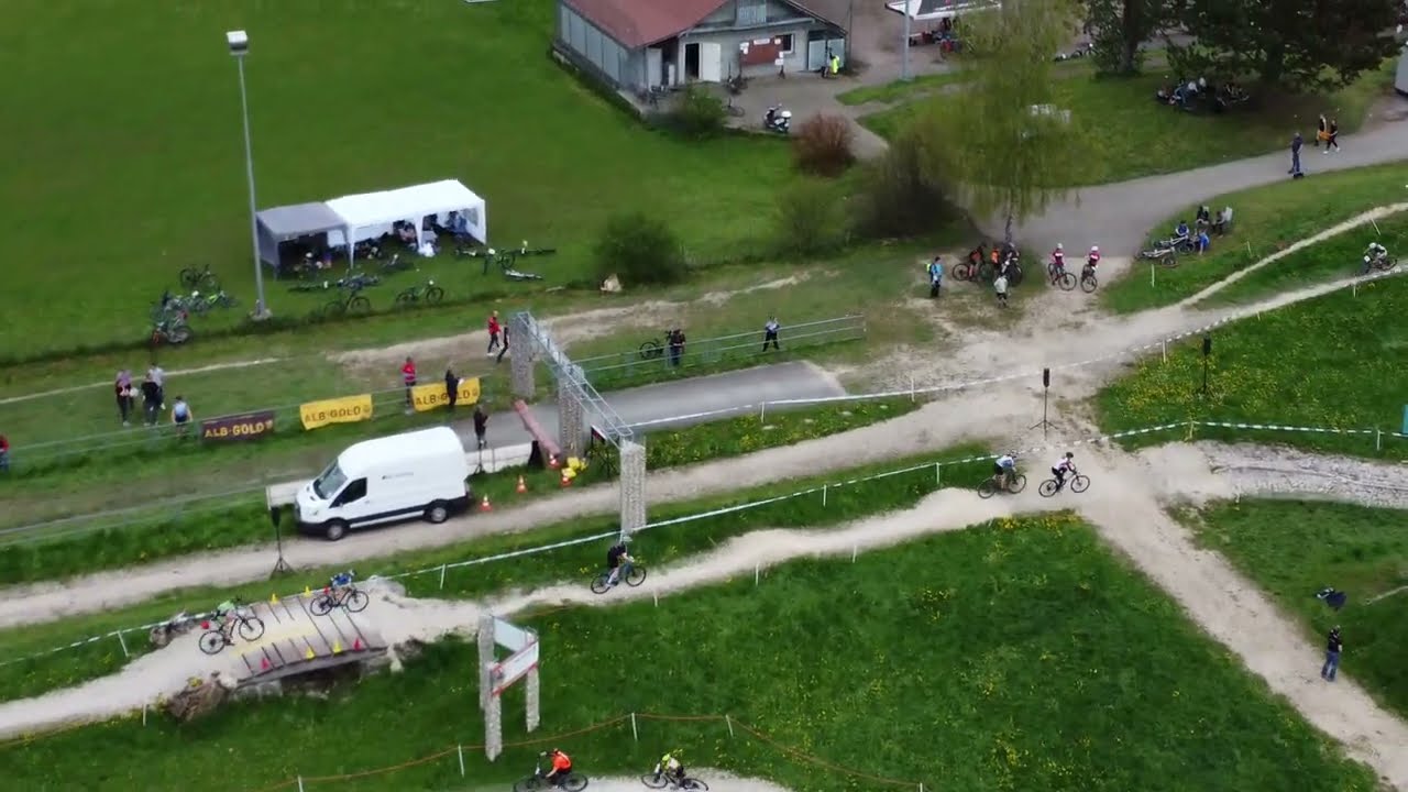 Mountainbike Landesfinale M&uuml;nsingen Jugend trainiert f&uuml;r Olympia.  M&auml;dchen WK 2. Drohne DJI Mini2.