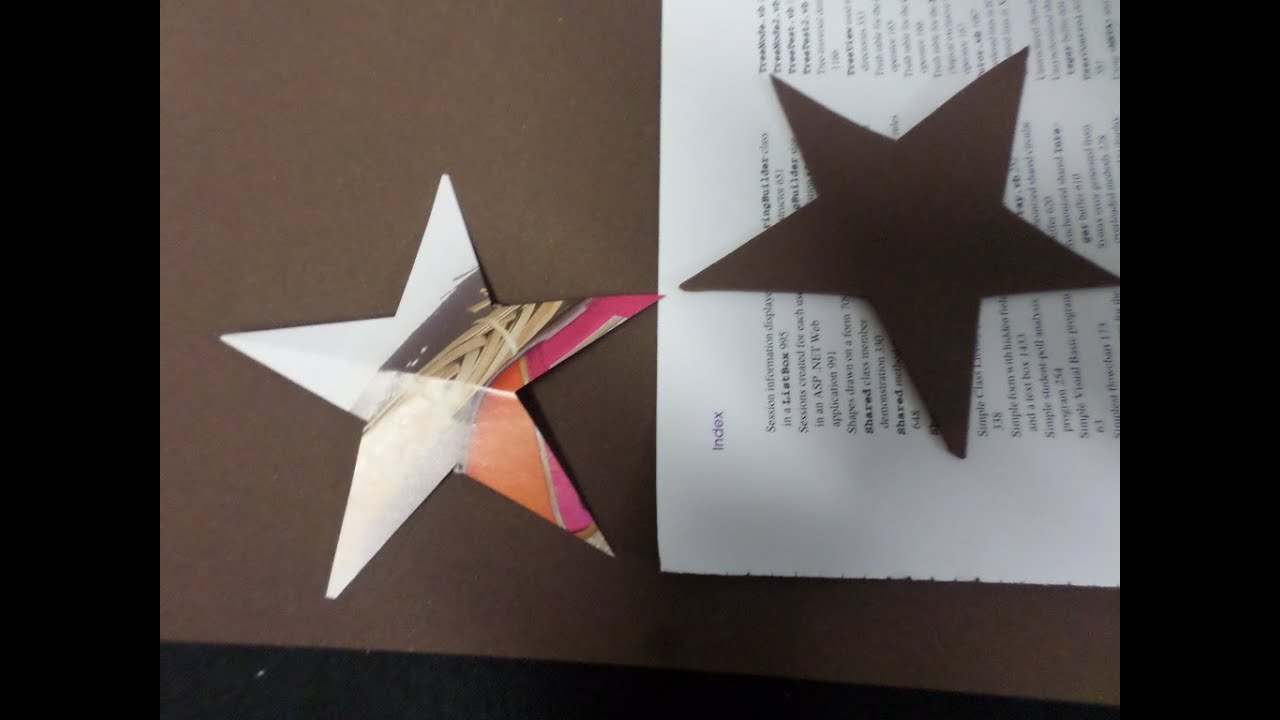Como Recortar Estrelas à Mão Livre - 2