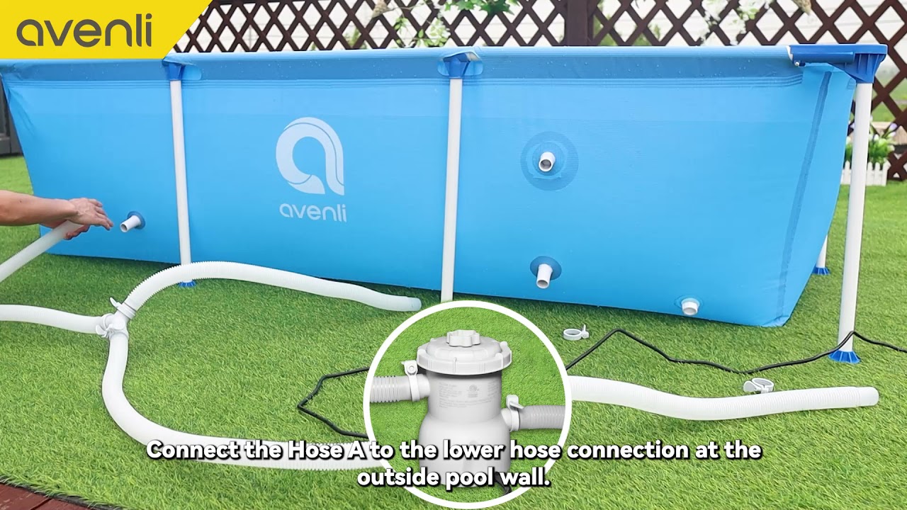 JLeisure avenli Above Ground Pool - Frame Rectangular - Installation Video for US Version Only