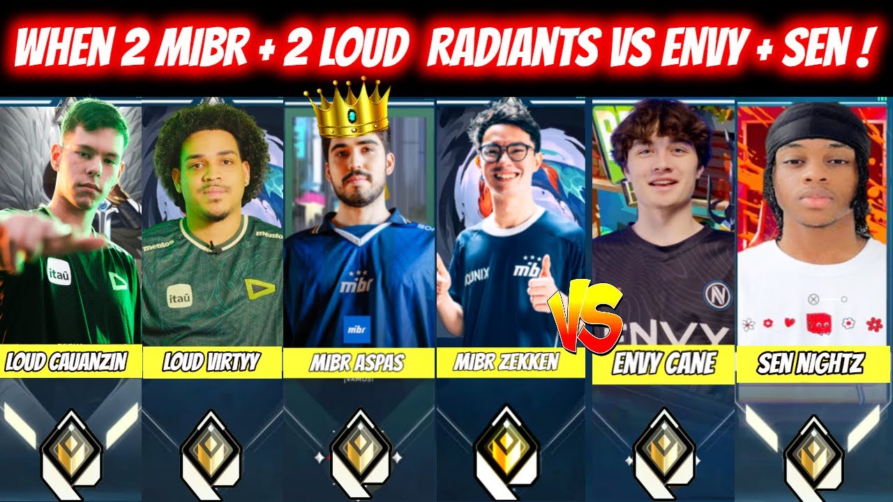 When 3 Brazilian MiBR Aspas LOUD Cauanzin Virtyy Stacked in one Team With Zekken VS Cane & Nightz