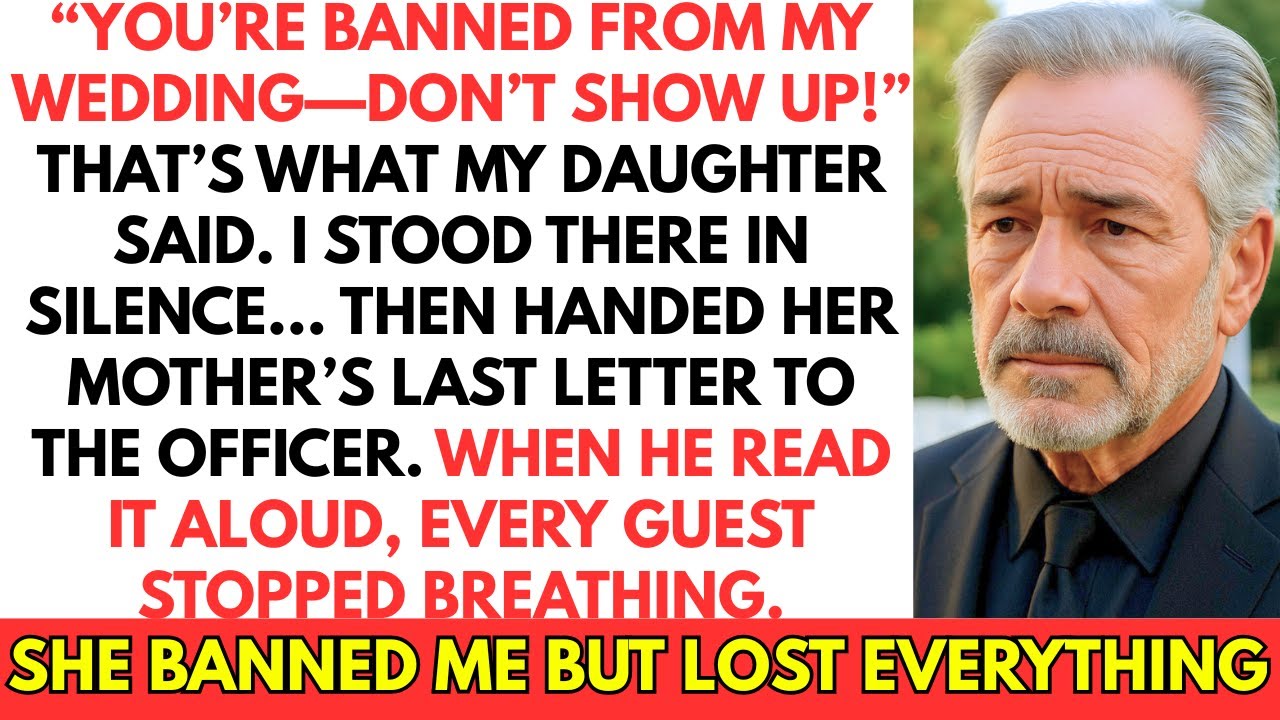 My Daughter Said:Banned Me From Her Wedding — So I Came With A Police Officer And Her Mother’s Will