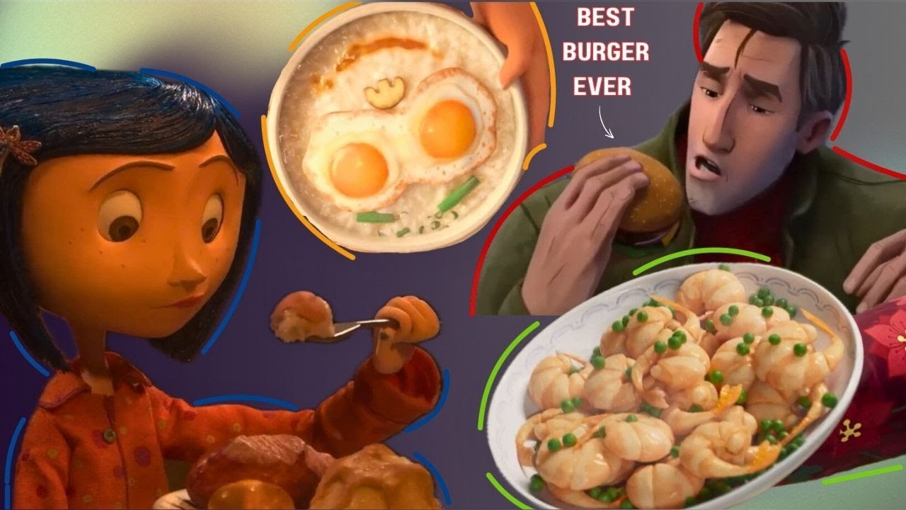 Satisfying and Visually Pleasing Food Scenes in Animated Films/Movies