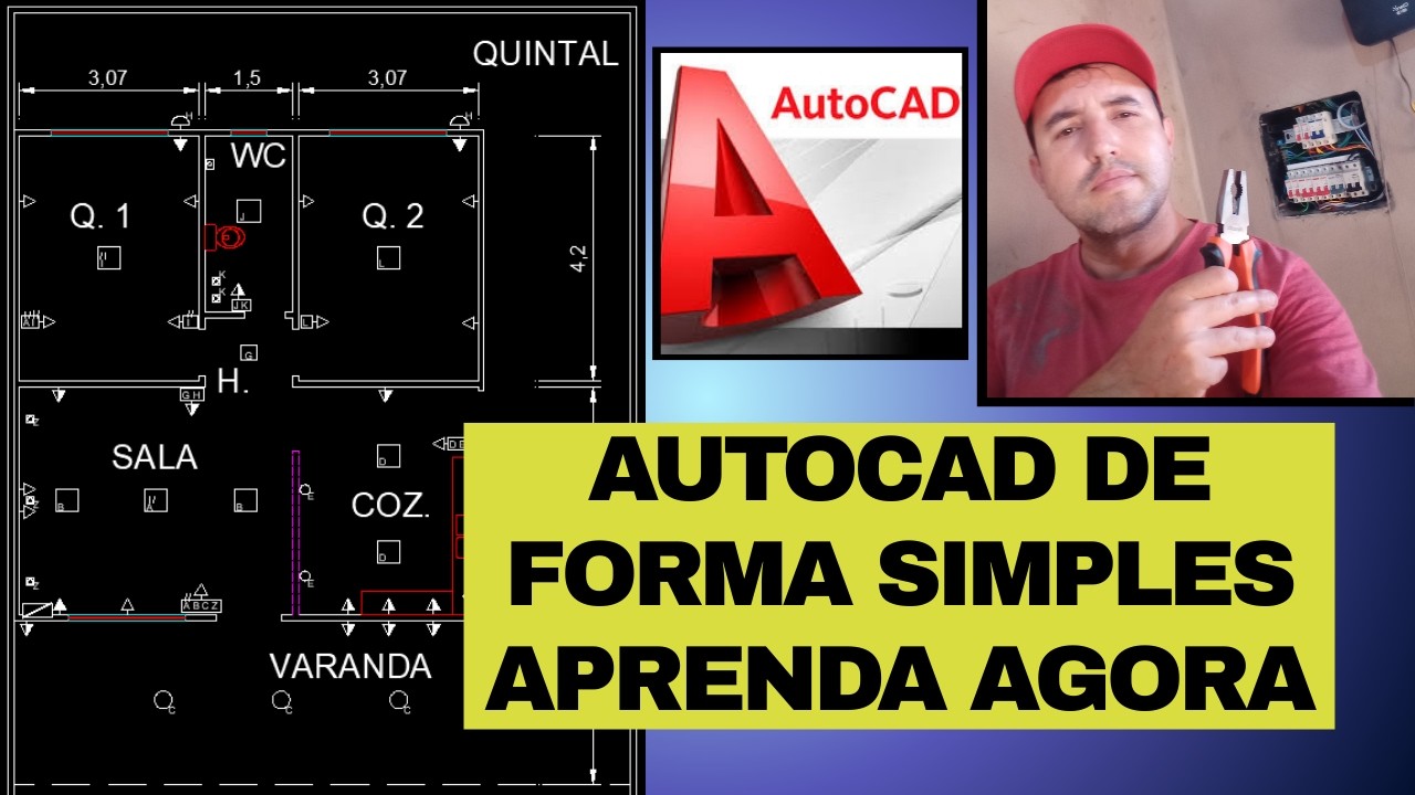 Como utilizar o AutoCAD para projeto residencial - TUTORIAL - comandos básicos.