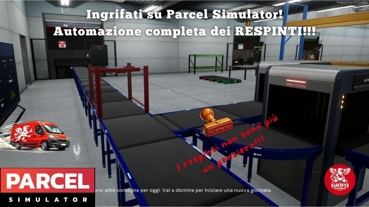 Ingrifati su PARCEL SIMULATOR: Automazione completa dei RESPINTI!!! #episodio10 #gameplayita