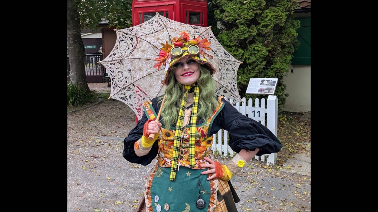 Photo compilation of Steampunks at The Amberley Steampunk Weekend